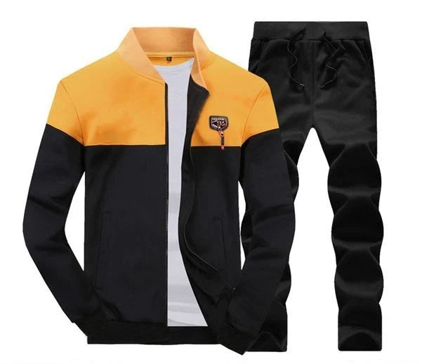 Men's Baylan Style Yellow & Black Track Suit